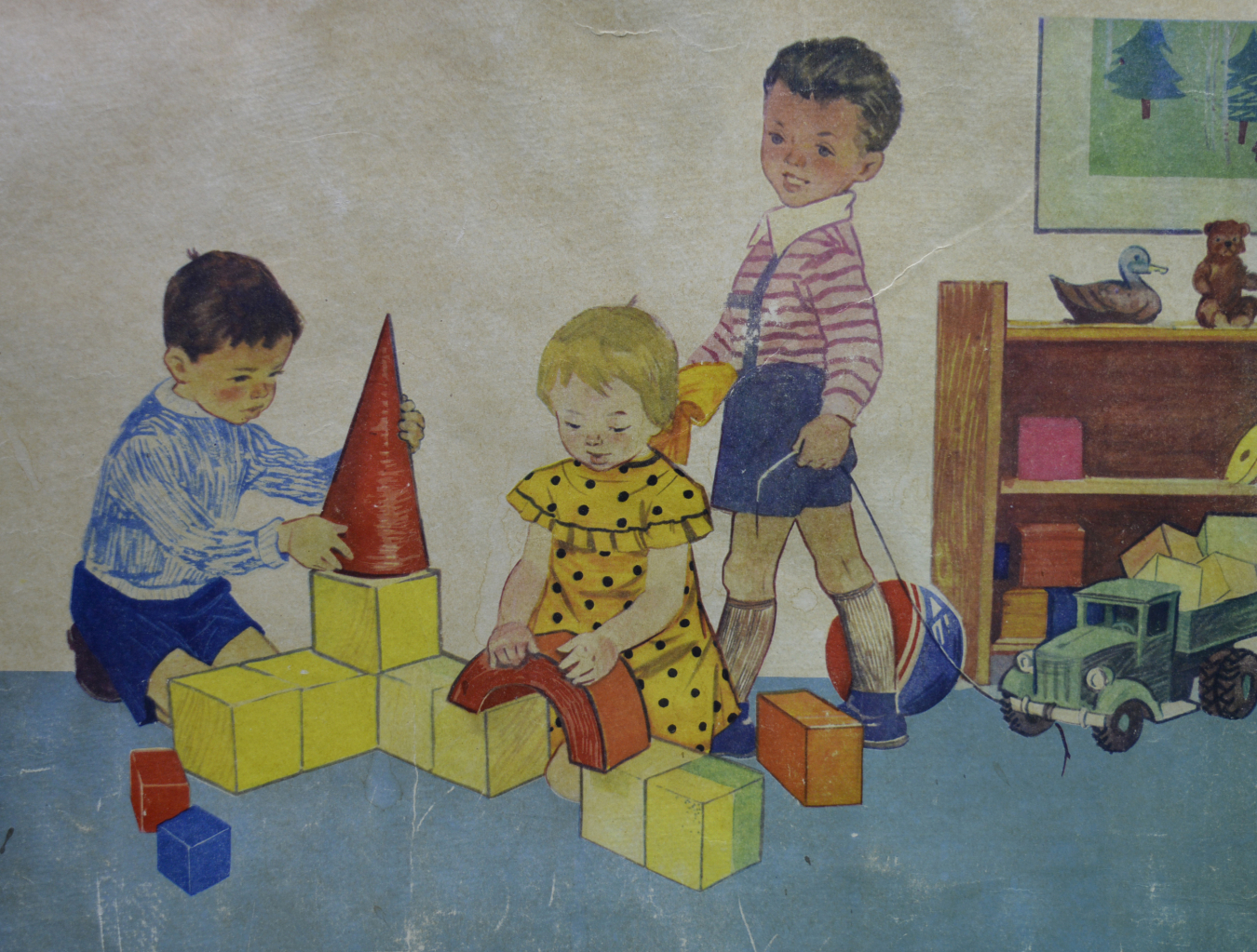 Рассматривание в первой младшей группе. Дети играют в кубики картина Езикеева и Радина. Играем в кубики е.Радина в.Езикеева. Рассматривание картины дети играют в кубики Гербова.